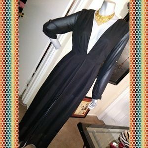 Beautiful black gown with shorts